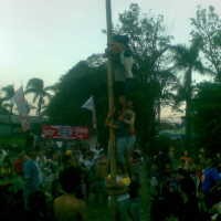 Wanita Panjat Pinang, Siapa Takut!