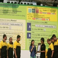 Voucher Raksasa Indosat Pecahkan Rekor MURI