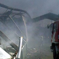 Api Diduga Berasal dari Gudang Produksi Makanan Ringan