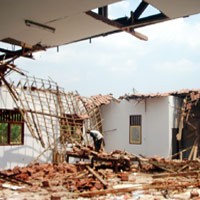 Gedung SMKN Jatirejo Ambruk, Tak Ada Korban jiwa