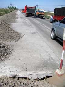 Jalur Demak - Semarang Dibeton