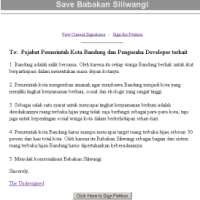 Masyarakat Peduli Babakan Siliwangi Luncurkan Petisi Online