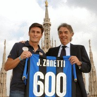 Zanetti Penampil Aktif Terbanyak Inter