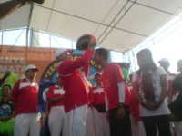 Jalan Kaki Dephub-Monas, Menhub Promosikan Nol Kecelakaan