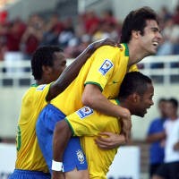 Robinho Dobel, Brasil Lumat Venezuela 4-0