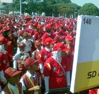 Gasibu Jadi Lautan Merah Putih