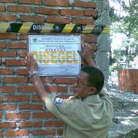 Distarcip Segel Rumah yang Akan Dijadikan Kafe