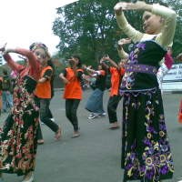 50 Penari Cilik Jaipongan di Gedung Sate