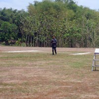 Lokasi Pendaratan Helikopter Amrozi 1 Km dari Desa Tenggulun