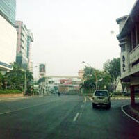 Jalan Surabaya Lengang Saat Coblosan