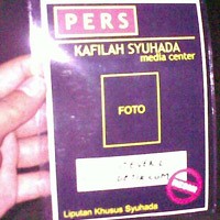 Wartawan Diharuskan Pakai ID Card Khusus Kafilah Syuhada