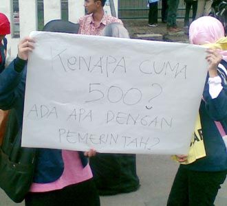 BEM Bandung Raya Demo BBM