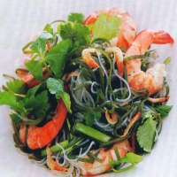 Selada Udang Wakame Saus Rebon