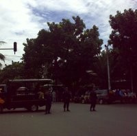 Polisi-Preman Face to Face di Panglima Polim