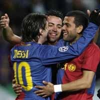 Pesta Gol, Barca Jadi Pemuncak Grup