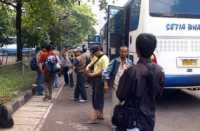 400 Polisi Barikade Istana Negara Sambut Korban Lapindo