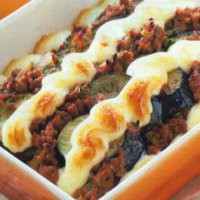 Terung Panggang Daging Saus Miso Mayones