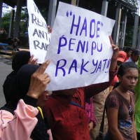 Seratusan Demonstran Kecam Hade di Hari HAM Sedunia