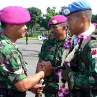 Upacara Sambut Satgas Konga XXIII-B/ UNIFIL