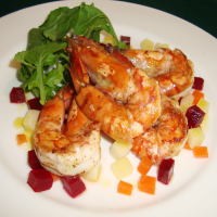 Five Spice Marinade Grilled Prawn nan Lezat