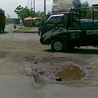 Diguyur Hujan, Jalan Margomulyo Bopeng