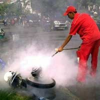 Jupiter Terbakar di SPBU Tegalsari