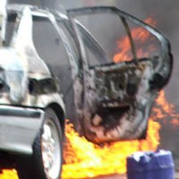 BMW Eks Mentan yang Terbakar Diderek, Lalin di TB Simatupang Normal