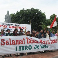 Memperingati Tahun Baru Jawa, Pappan Bagi-bagi Brosur