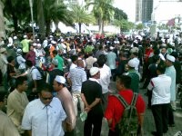 Kedutaan AS di Malaysia Tak Luput Didemo Umat Islam