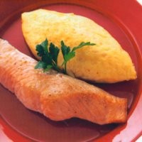 Omelet Salmon Panggang Untuk Sarapan Sehat