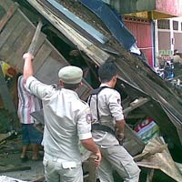 Bangli di Jalan Arjuna Disikat Habis Satpol PP