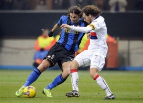 Inter Susah Payah Hantam 10 Pemain Genoa