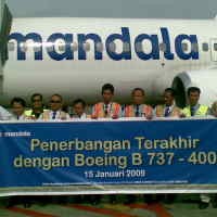 Mandala Resmi Buang Boeing 