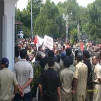 Perangkat Desa se Ngawi Boikot Penghapusan Dana ADD