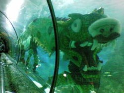 Rayakan Imlek, Barongsai dan Naga Goyang Dunia Bawah Laut 