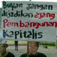 Walhi Bali Demo Tolak Investor Kelola Danau Buyan