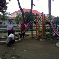 Liburan, Taman Prestasi Diserbu Anak-anak