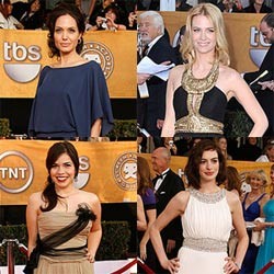 Pesona Selebriti Bergaun Yunani