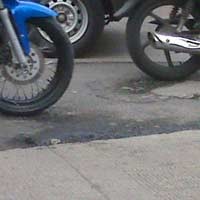 Off Road di Perempatan Coca Cola Jakarta Pusat