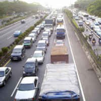 Tabrakan Beruntun di Jagorawi, Lalin Arah Jakarta Tersendat