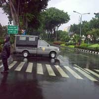 Car Free Day Diwarnai Gerimis dan Mendung