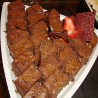 Chocolate Fudge Brownies with Cashew Nut