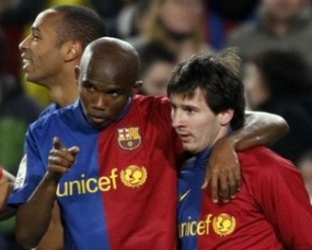 Etoo Pemain Ketiga Barca yang Capai 100 Gol