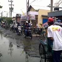 Waspadai Tambak Asri, Jalanan Bopeng 