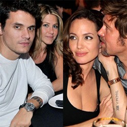 Brad Pitt-Jennifer Aniston-John Mayer Bersatu di Oscar