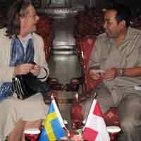 Arif Afandi Terima Dubes Swedia di Rumah Dinas Walikota