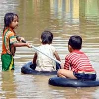 Banjir di Baleendah Mulai Surut