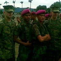 Marinir AS dan RI Gelar Operasi Perdamaian