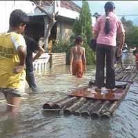 Banjir di Mojokerto, Ratusan Warga Mengungsi