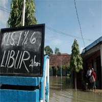 Kebanjiran, 4 Sekolah Dasar Diliburkan